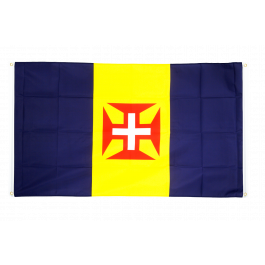 Flaggenfritze® Balkonflagge Madeira – 90x150 Cm, Aus Reißfestem Polyester Mit 4 Metallösen
