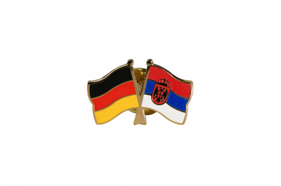 Flaggenpin Mecklenburg-Vorpommern – Emaille-Pin Mit Butterflyverschluss, Ca. 17x12 Mm