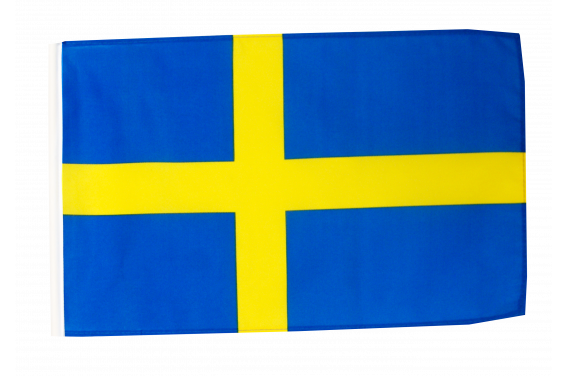 Schweden Flagge mit Hohlsaum Stockfahne 30x45 cm Fahne Flagge NEU 