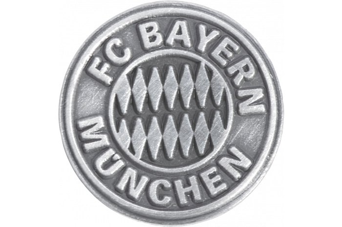 Pin FC Bayern München Emblem Silber - 1.5 x 1.5 cm