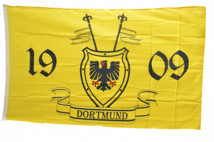 Flagge | Fahne Fanflagge Dortmund 1909 mit Wappen günstig ...