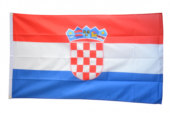 Kroatien Flagge 60 X 90 Cm – Aus Polyester, Mit Metallösen, Wetterfest Für Garten, Balkon & Events