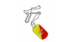 Dog Tag Italien Sizilien - 3 x 5 cm