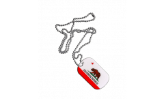 Dog Tag USA Kalifornien - 3 x 5 cm