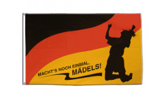 Flagge WM Deutschland Frauen Fußball - Macht's noch einmal Mädels - 90 x 150 cm