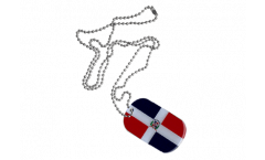 Dog Tag Dominikanische Republik - 3 x 5 cm