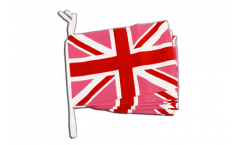 Fahnenkette Großbritannien Union Jack Pink - 30 x 45 cm