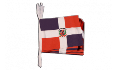 Fahnenkette Dominikanische Republik - 15 x 22 cm