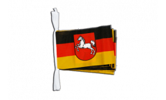 Fahnenkette Deutschland Niedersachsen - 15 x 22 cm