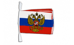 Fahnenkette Russland mit Wappen - 30 x 45 cm