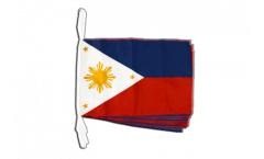 Fahnenkette Philippinen - 15 x 22 cm