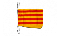 Fahnenkette Spanien Katalonien - 30 x 45 cm