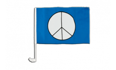 Autofahne Peace-Symbol - 30 x 40 cm