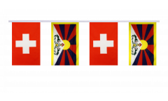 Freundschaftskette Schweiz - Tibet - 15 x 22 cm