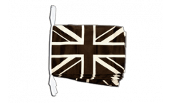 Fahnenkette Großbritannien Union Jack schwarz - 30 x 45 cm