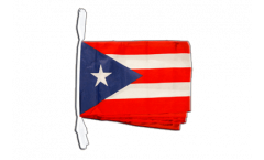 Fahnenkette USA Puerto Rico - 30 x 45 cm