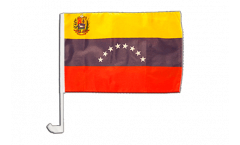 Autofahne Venezuela 8 Sterne mit Wappen - 30 x 40 cm