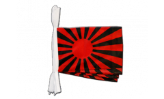 Fahnenkette Fanflagge rot schwarz - 30 x 45 cm