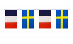 Freundschaftskette Frankreich - Schweden - 15 x 22 cm