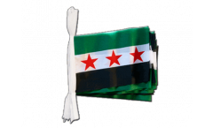 Fahnenkette Syrien 1932-1963 / Opposition - Freie Syrische Armee - 15 x 22 cm