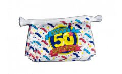 Fahnenkette Happy Birthday 50 - 15 x 22 cm