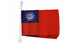 Fahnenkette Myanmar alt 1974-2010 - 30 x 45 cm