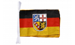Fahnenkette Deutschland Saarland - 30 x 45 cm