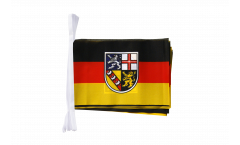 Fahnenkette Deutschland Saarland - 15 x 22 cm