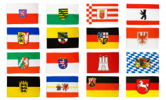 Fahnen Set Deutschland 16 Bundesländer - 60 x 90 cm