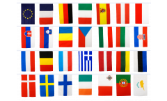 Fahnenkette Europäische Union EU 28 Staaten - 30 x 45 cm