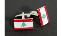 Manschettenknöpfe Flagge Libanon - 18 x 12 mm
