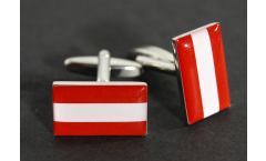 Manschettenknöpfe Flagge Österreich - 18 x 12 mm