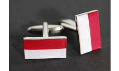 Manschettenknöpfe Flagge Monaco - 18 x 12 mm