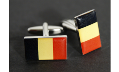 Manschettenknöpfe Flagge Belgien - 18 x 12 mm