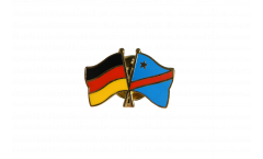 Freundschaftspin Deutschland - Demokratische Republik Kongo - 22 mm