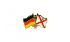 Freundschaftspin Deutschland - Großbritannien Jersey - 22 mm