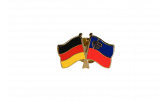 Freundschaftspin Deutschland - Liechtenstein - 22 mm