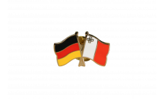 Freundschaftspin Deutschland - Malta - 22 mm