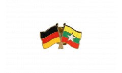 Freundschaftspin Deutschland - Myanmar - 22 mm