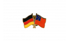 Freundschaftspin Deutschland - Samoa - 22 mm