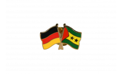 Freundschaftspin Deutschland - Sao Tome & Principe - 22 mm