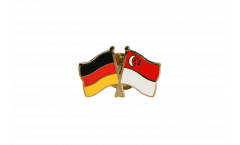 Freundschaftspin Deutschland - Singapur - 22 mm