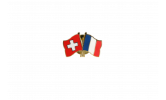 Freundschaftspin Schweiz - Frankreich - 22 mm