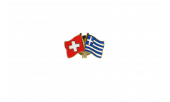 Freundschaftspin Schweiz - Griechenland - 22 mm