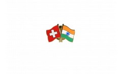 Freundschaftspin Schweiz - Indien - 22 mm