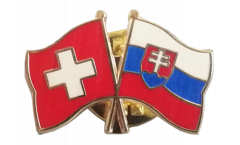 Freundschaftspin Schweiz - Slowakei - 22 mm