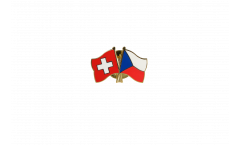 Freundschaftspin Schweiz - Tschechische Republik - 22 mm