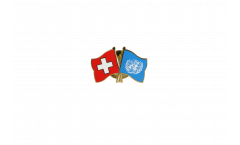 Freundschaftspin Schweiz - UNO Vereinte Nationen - 22 mm
