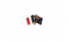 Freundschaftspin Frankreich - Australien - 22 mm