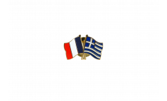 Freundschaftspin Frankreich - Griechenland - 22 mm